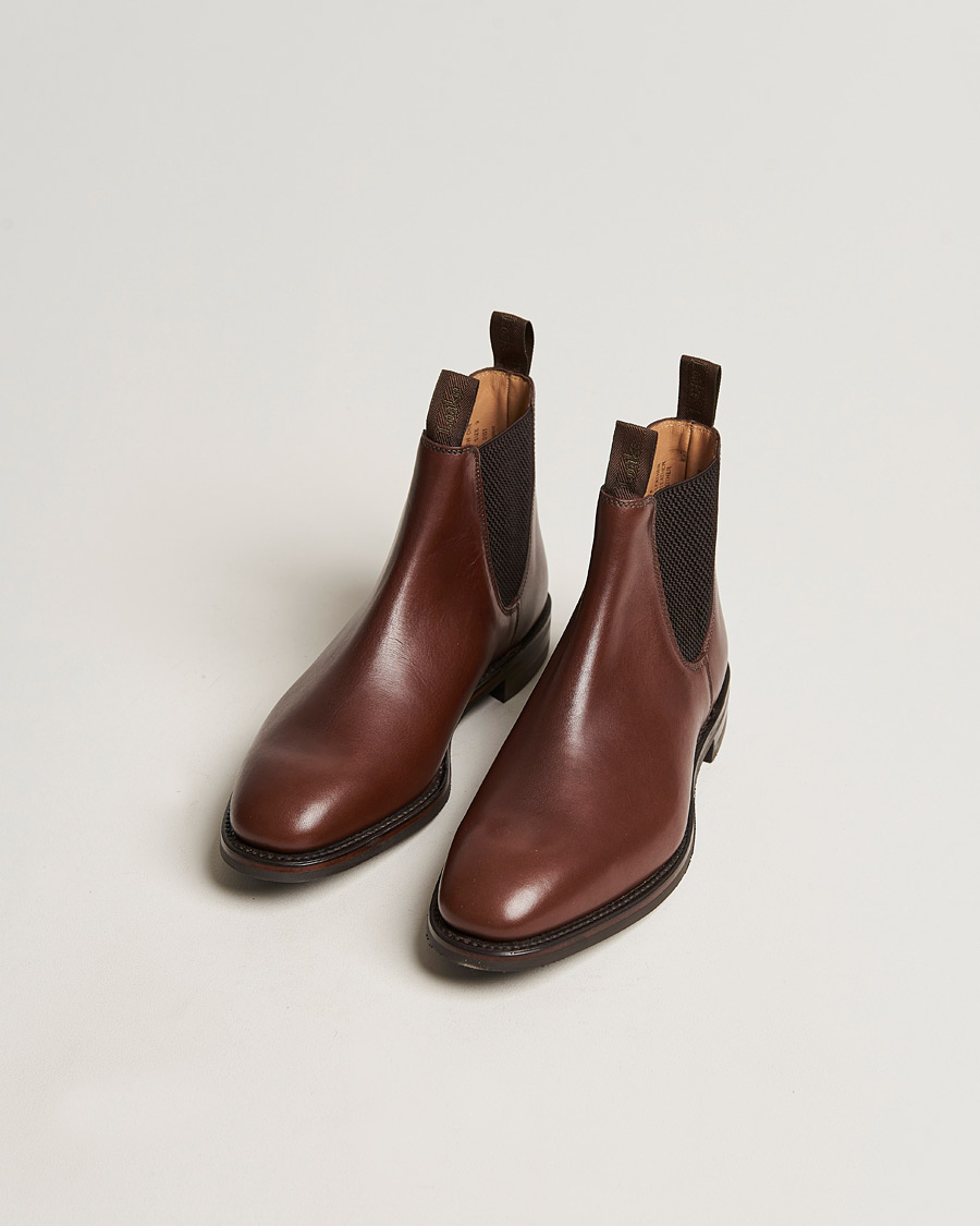 Uomini | Stivali | Loake 1880 | Chatsworth Chelsea Boot Brown Waxy Leather