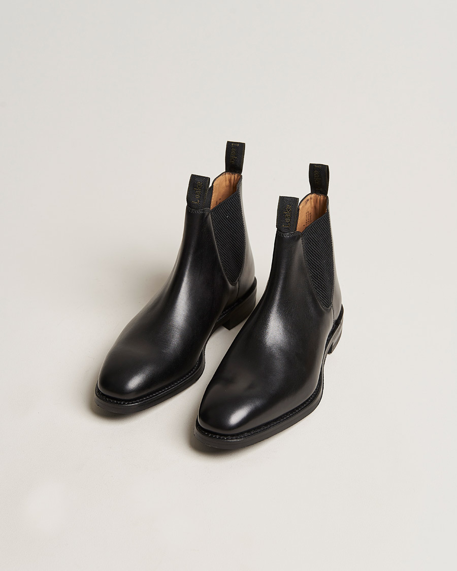 Uomini | Stivali | Loake 1880 | Chatsworth Chelsea Boot Black Calf