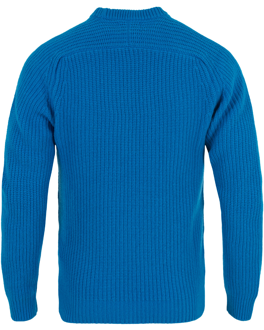Uomini | Maglieria | GANT Diamond G | Lambswool Cashmere Crew Neck Teal Blue
