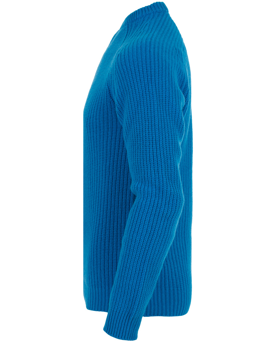 Uomini | Maglieria | GANT Diamond G | Lambswool Cashmere Crew Neck Teal Blue