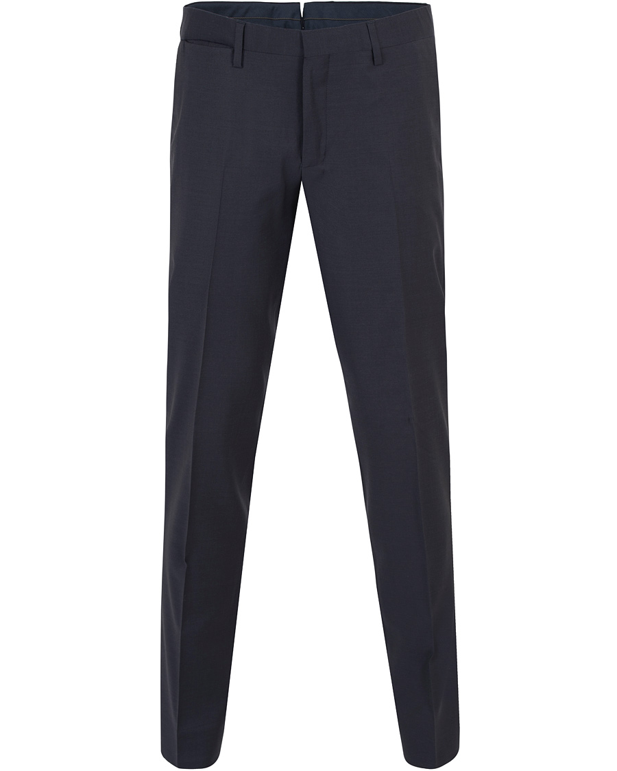 Uomini | Pantaloni | GANT Diamond G | Tailored Slim Travel Pants Ink Blue