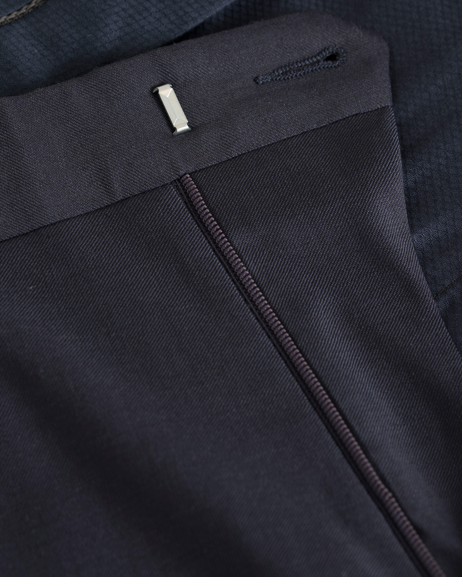 Uomini | Pantaloni | GANT Diamond G | Tailored Slim Travel Pants Ink Blue