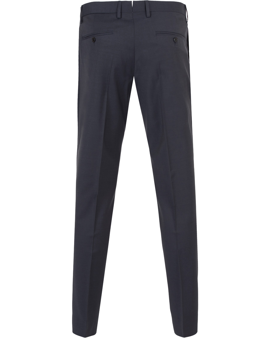 Uomini | Pantaloni | GANT Diamond G | Tailored Slim Travel Pants Ink Blue