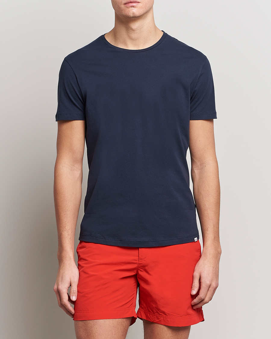 Uomini | T-shirt | Orlebar Brown | OB Crew Neck Tee Navy