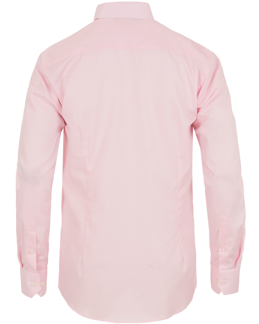 Uomini | Camicie | Eton | Slim Fit Cut Away Micro Print Shirt Pink/Red