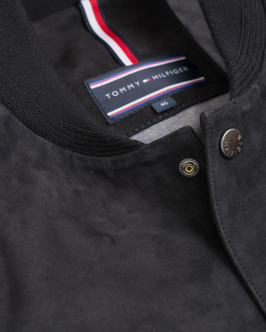 Uomini | Giacche | Tommy Hilfiger | Caen Bomber Suede Jacket Midnight