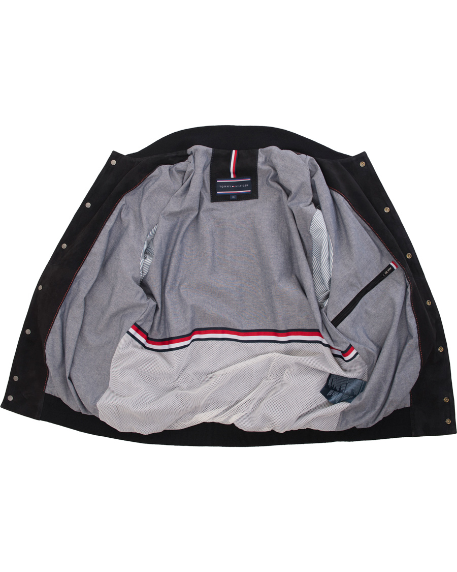 Uomini | Giacche | Tommy Hilfiger | Caen Bomber Suede Jacket Midnight