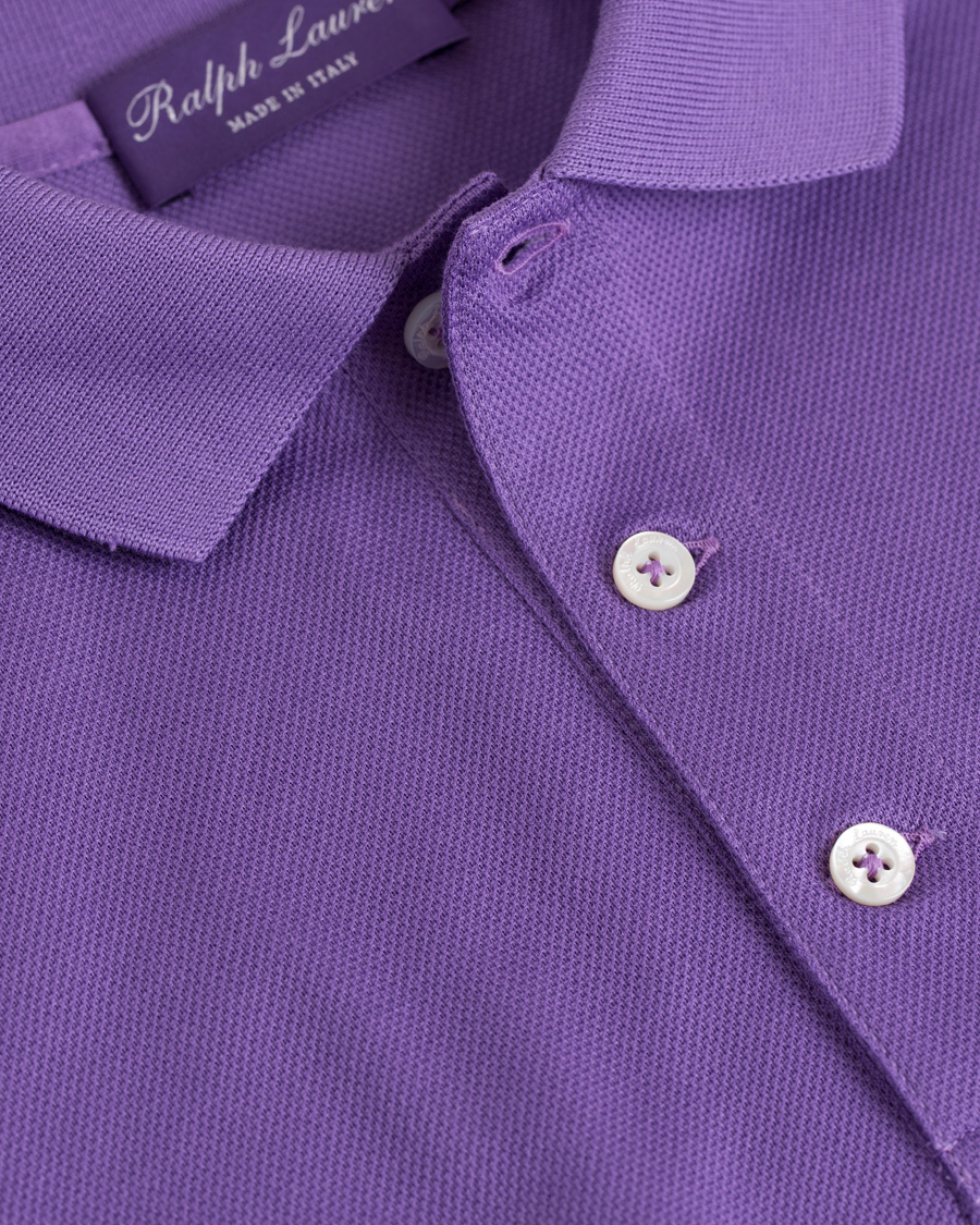 Uomini | Polo | Ralph Lauren Purple Label | Mercerized Cotton Pique Classic Lavender