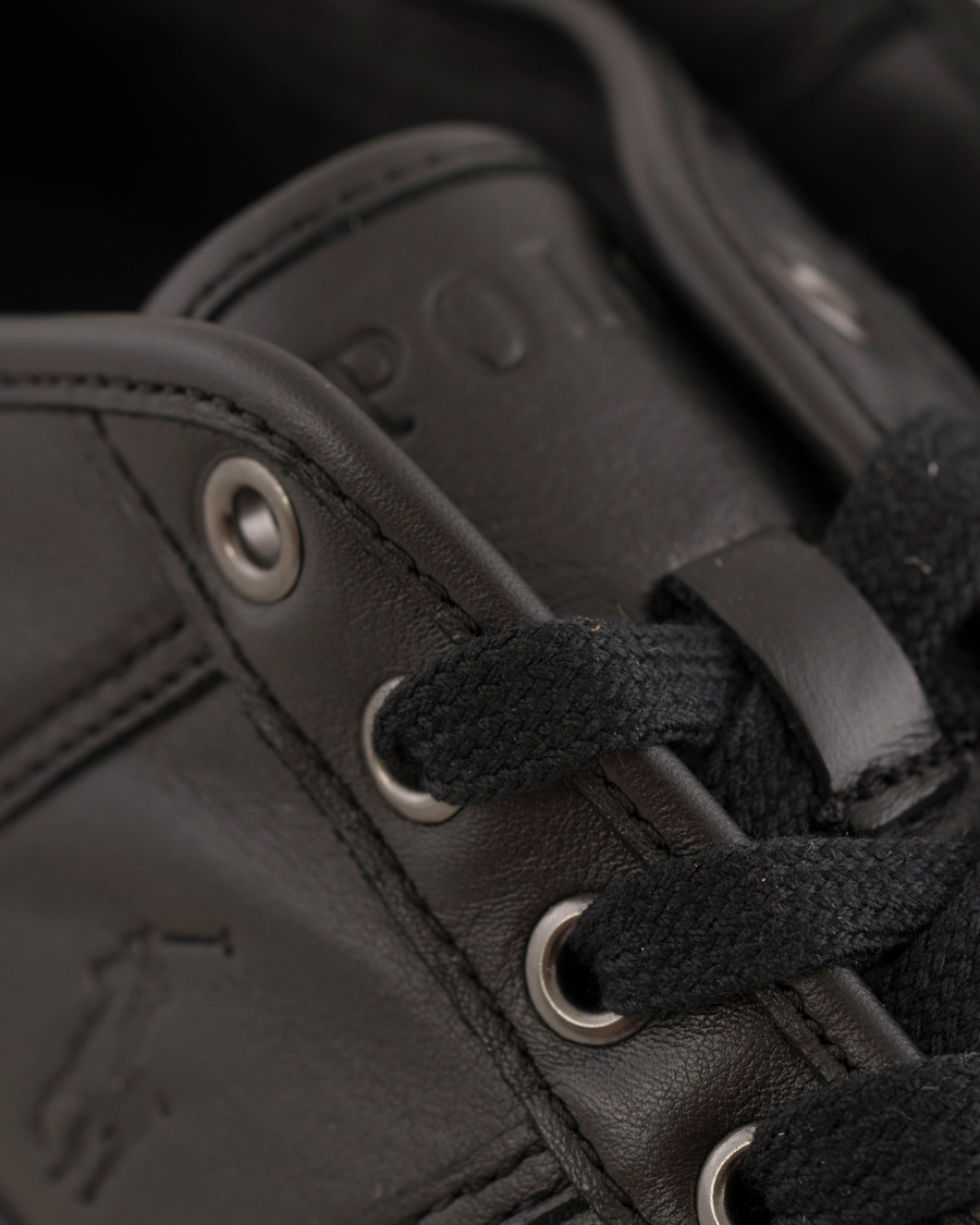 Uomini | Polo Ralph Lauren Tyrian Calf Sneaker Black | Polo Ralph Lauren | Tyrian Calf Sneaker Black