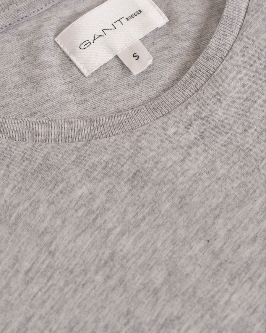 Uomini | T-shirt | GANT Rugger | Eat Your Green Tee Grey