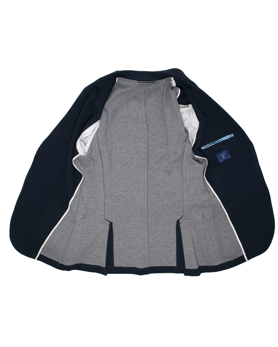 Uomini | Blazers | Gant | Weekender Fit Cotton Pique Blazer Navy
