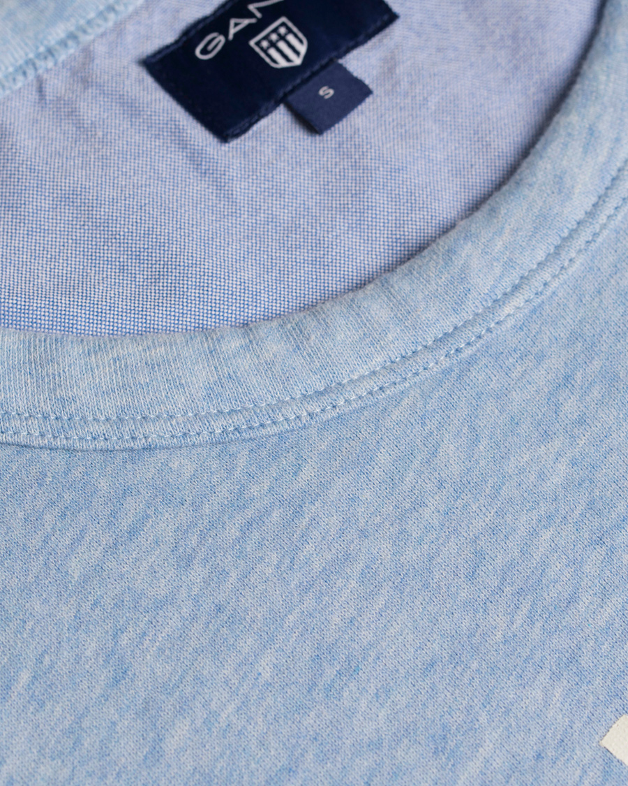 Uomini | Maglieria | GANT | New Haven Sweatshirt Frost Blue Melange
