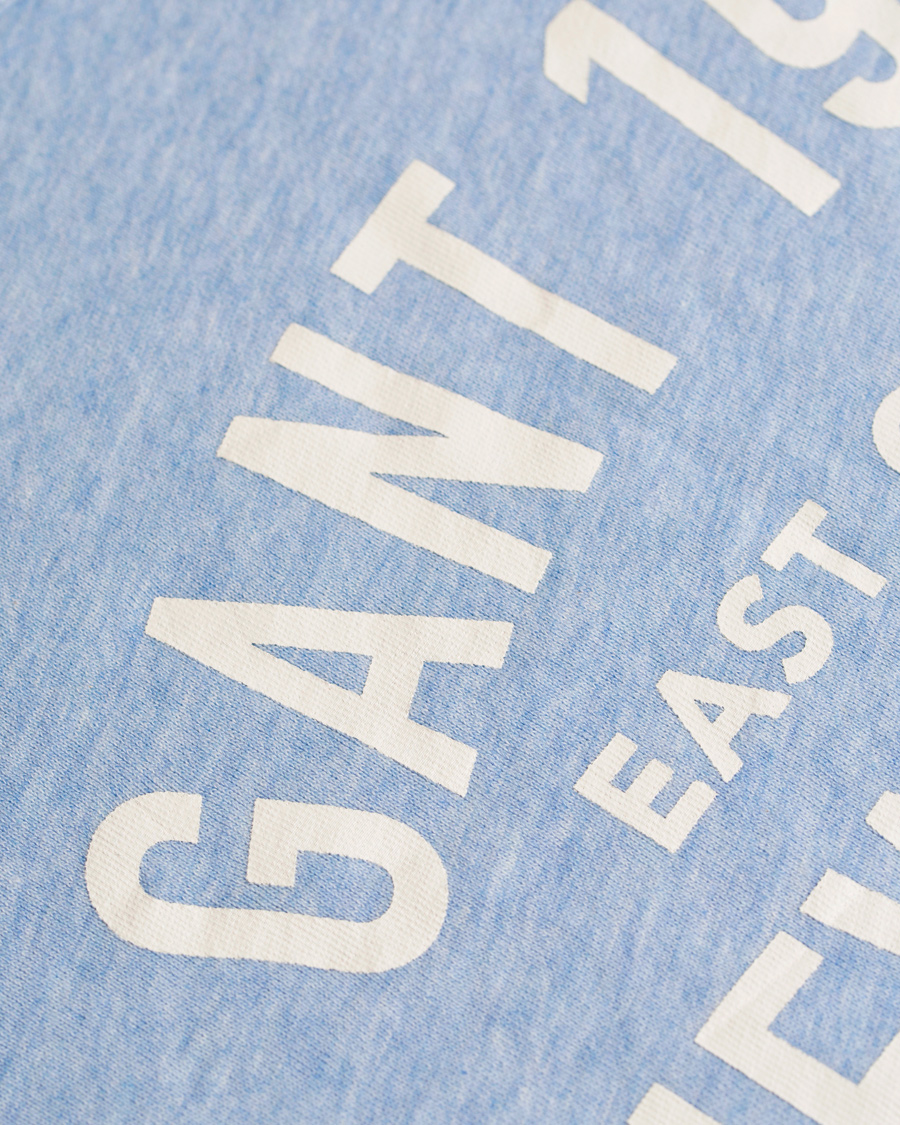 Uomini | Maglieria | GANT | New Haven Sweatshirt Frost Blue Melange