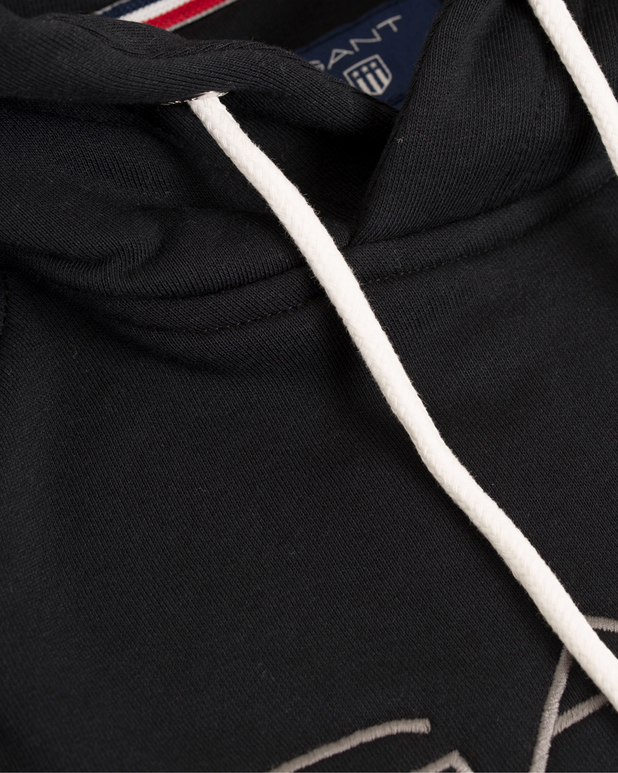 Uomini | Maglieria | GANT | Shield Sweat Hoodie Black