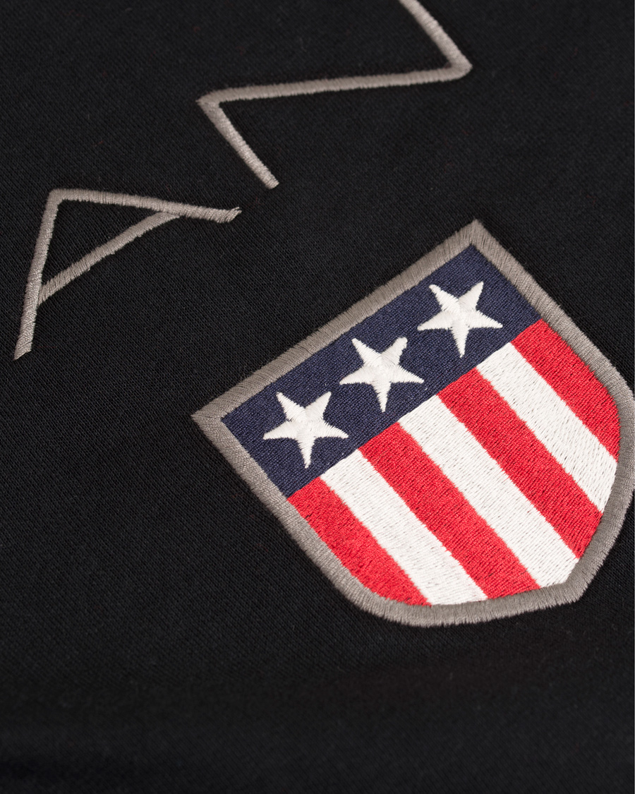 Uomini | Maglieria | GANT | Shield Sweat Hoodie Black