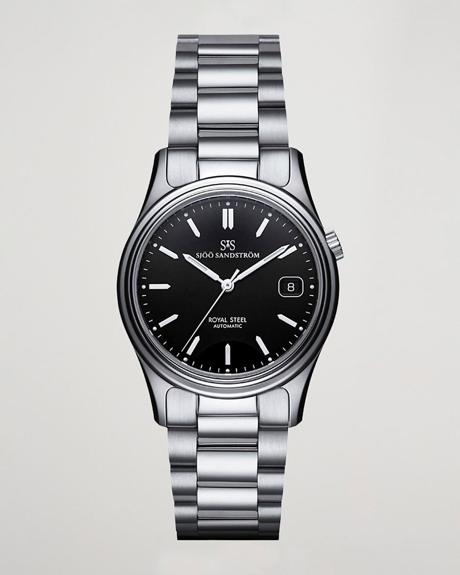 Uomini | Sjöö Sandström Royal Steel Classic 36mm Black with Steel | Sjöö Sandström | Royal Steel Classic 36mm Black with Steel