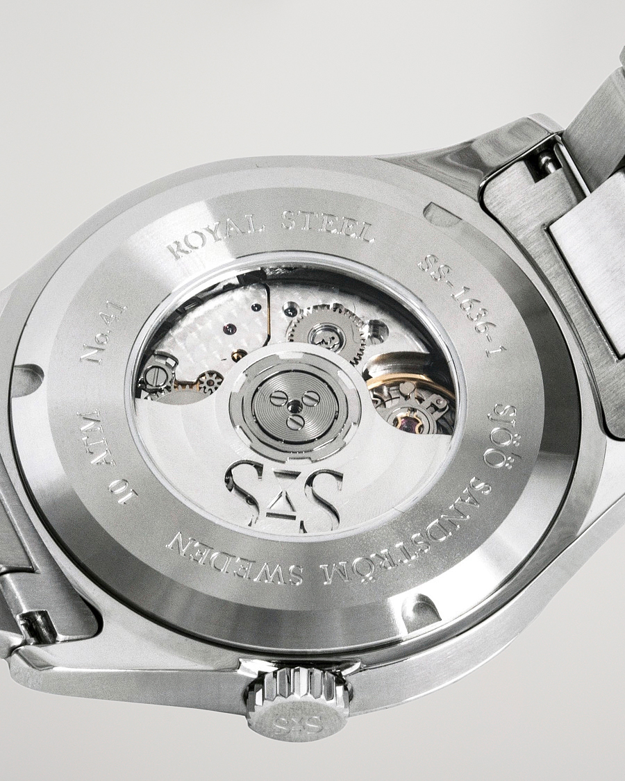 Uomini | Sjöö Sandström Royal Steel Classic 36mm Black with Steel | Sjöö Sandström | Royal Steel Classic 36mm Black with Steel