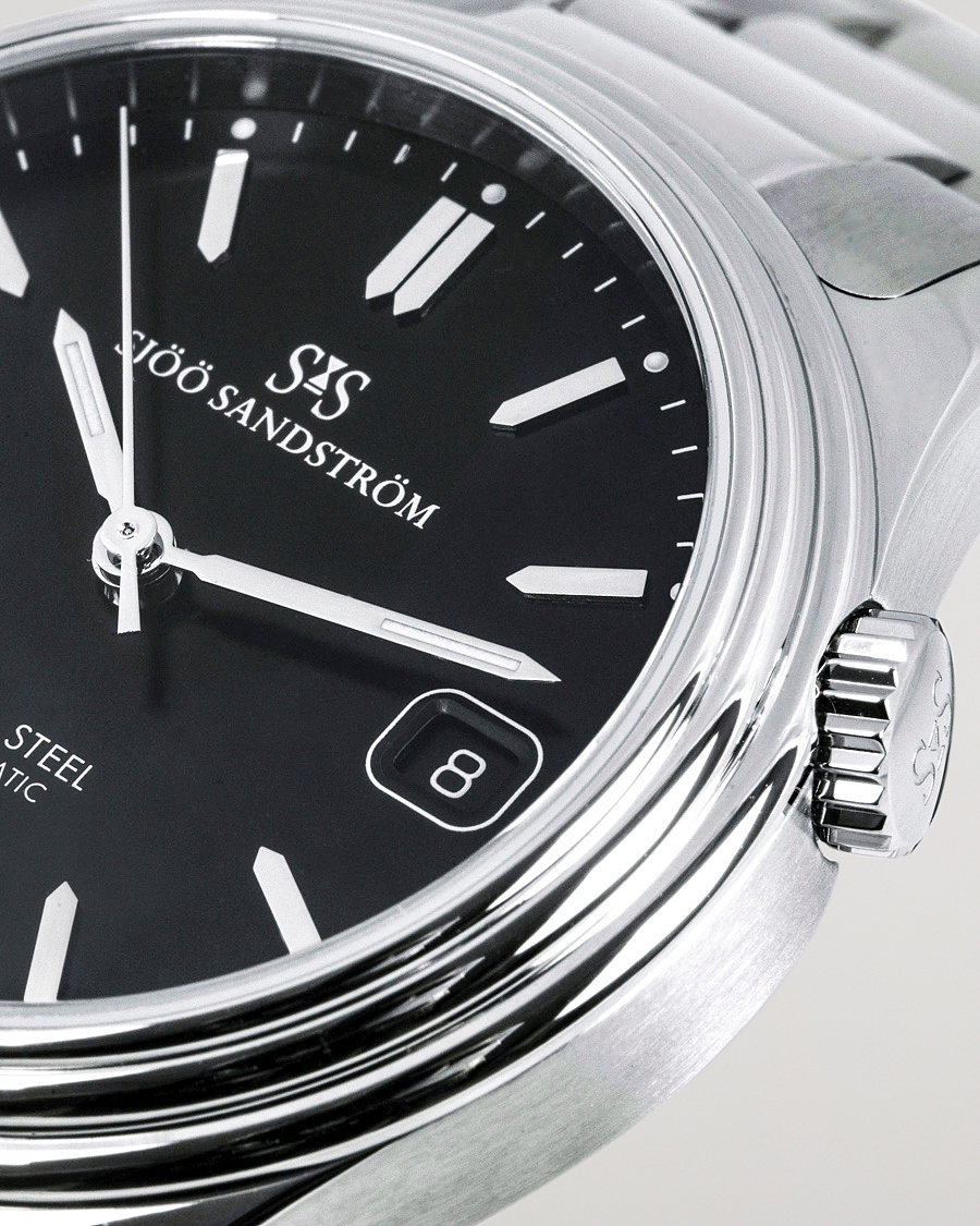 Uomini | Sjöö Sandström Royal Steel Classic 36mm Black with Steel | Sjöö Sandström | Royal Steel Classic 36mm Black with Steel