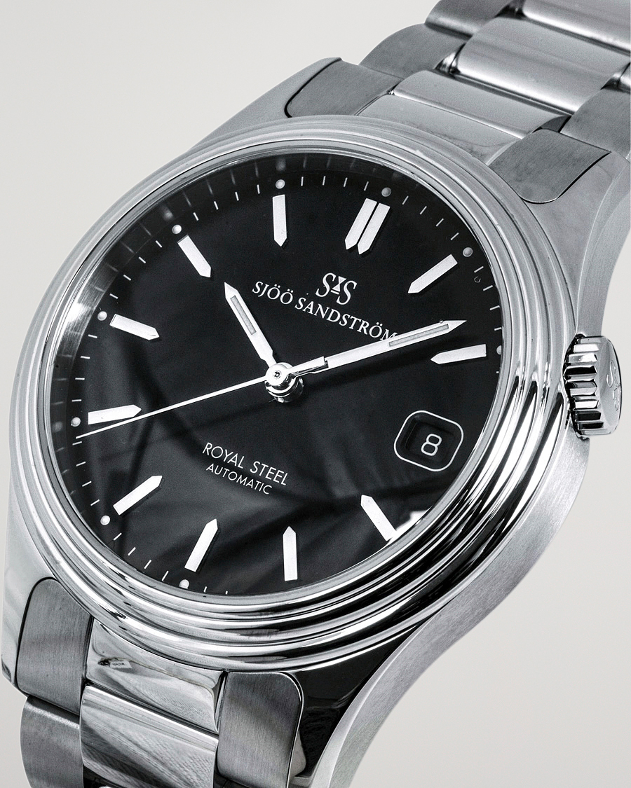 Uomini | Sjöö Sandström Royal Steel Classic 36mm Black with Steel | Sjöö Sandström | Royal Steel Classic 36mm Black with Steel
