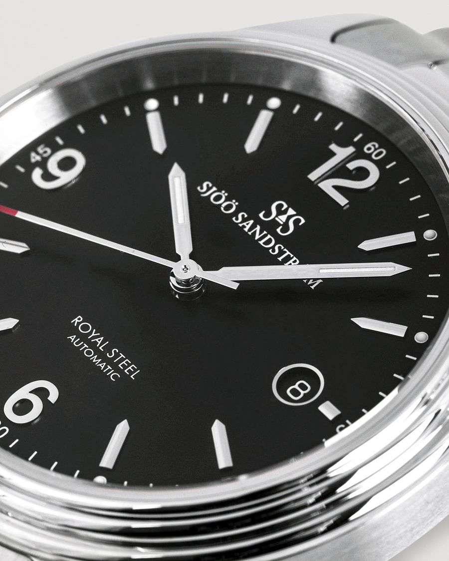 Uomini | Sjöö Sandström Royal Steel Classic 41mm Black and Steel | Sjöö Sandström | Royal Steel Classic 41mm Black and Steel