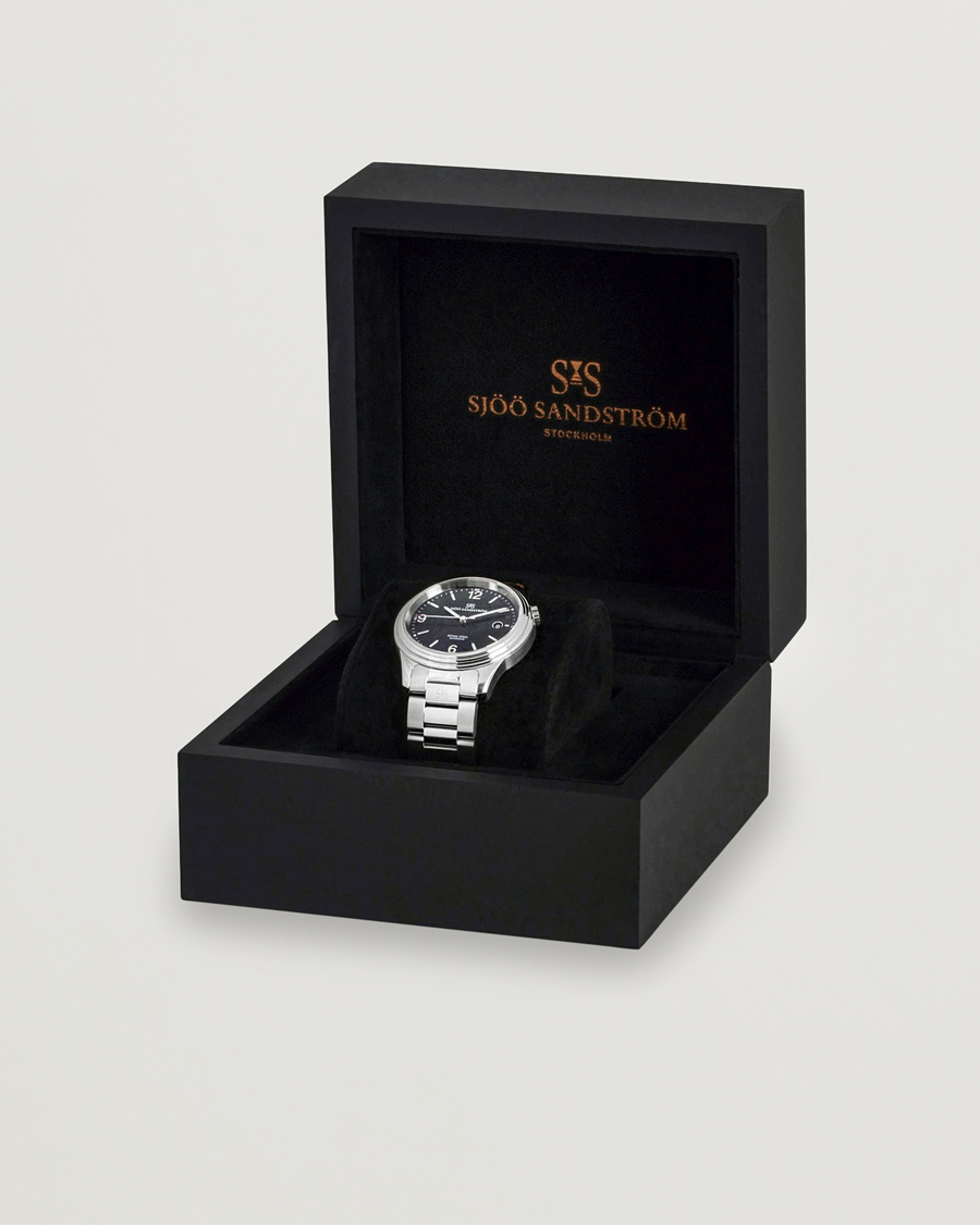 Uomini | Sjöö Sandström Royal Steel Classic 41mm Black and Steel | Sjöö Sandström | Royal Steel Classic 41mm Black and Steel
