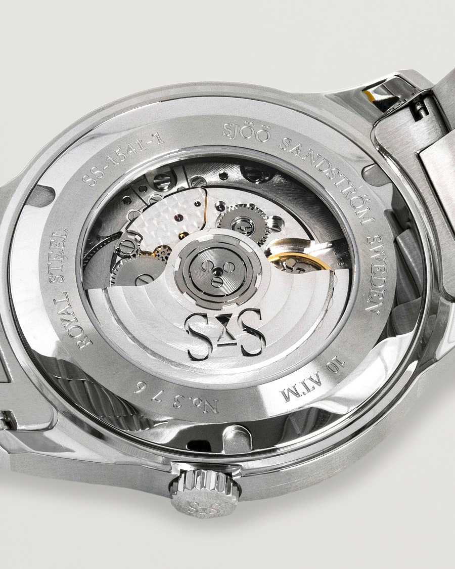 Uomini | Sjöö Sandström Royal Steel Classic 41mm White and Steel | Sjöö Sandström | Royal Steel Classic 41mm White and Steel