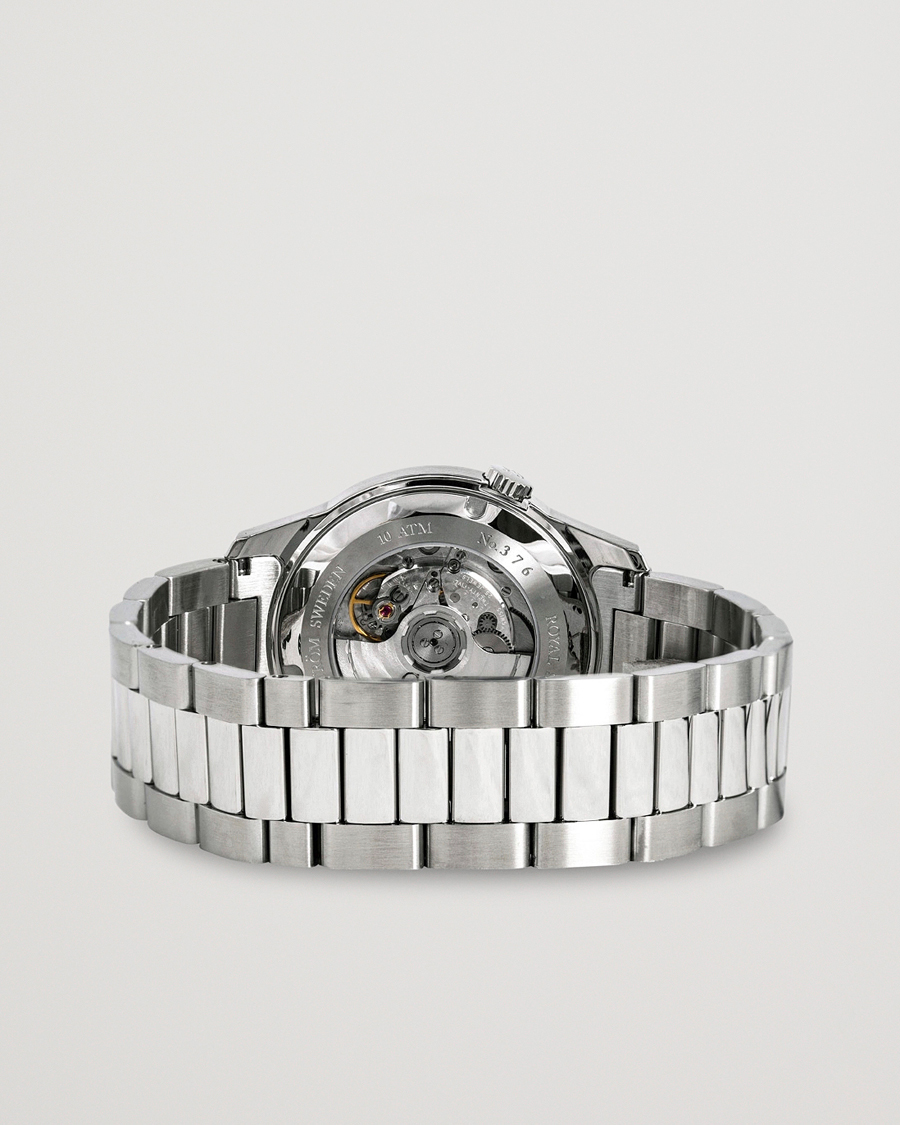 Uomini | Sjöö Sandström Royal Steel Classic 41mm White and Steel | Sjöö Sandström | Royal Steel Classic 41mm White and Steel