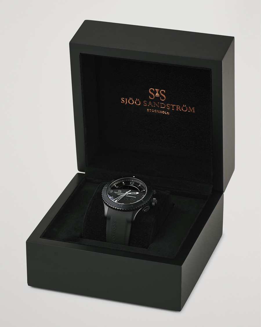 Uomini | Sjöö Sandström UTC Skydiver 44,2mm Black Night and Black Rubber | Sjöö Sandström | UTC Skydiver 44,2mm Black Night and Black Rubber