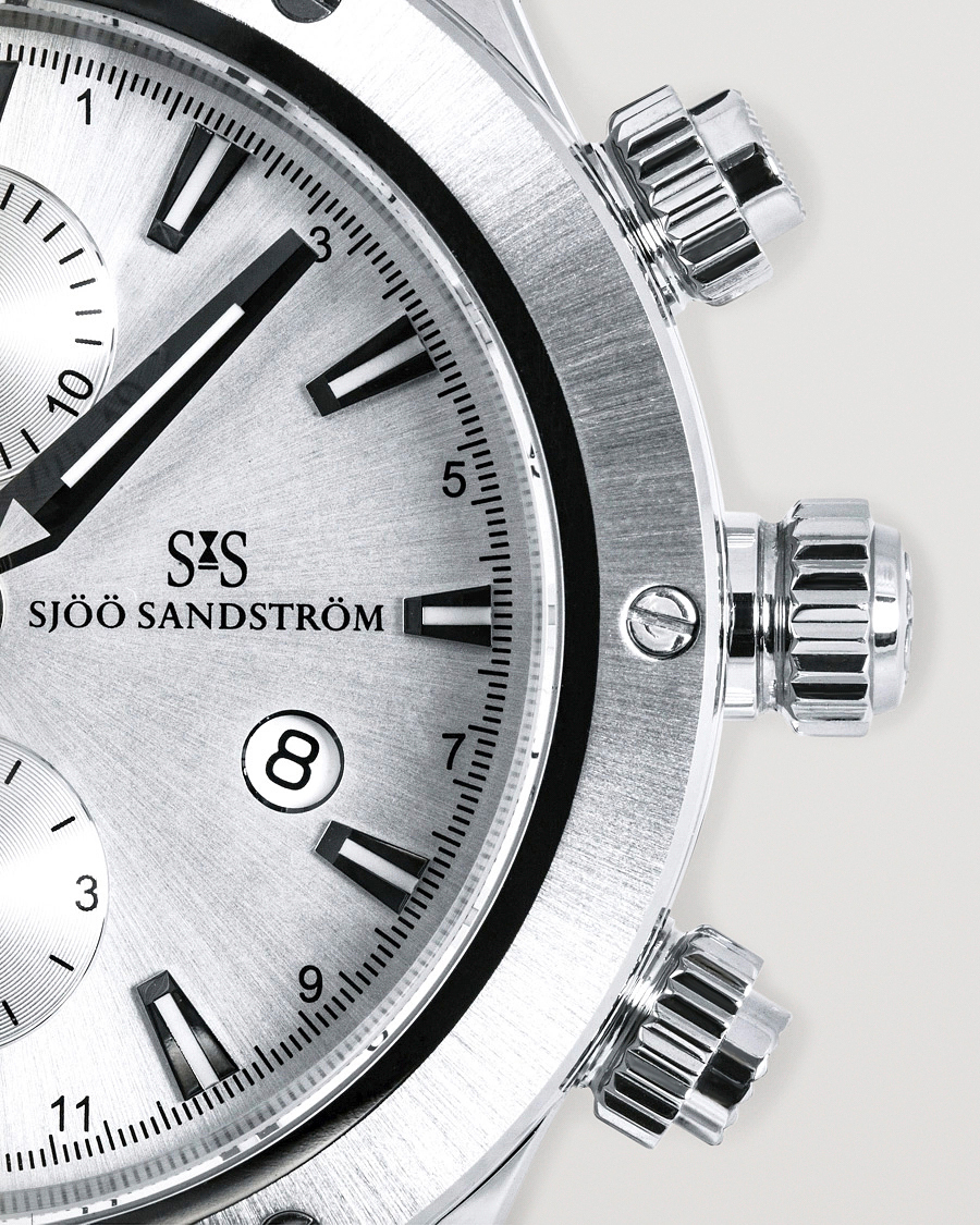 Uomini | Sjöö Sandström UTC Extreme 44,2mm Silver and Black Rubber | Sjöö Sandström | UTC Extreme 44,2mm Silver and Black Rubber