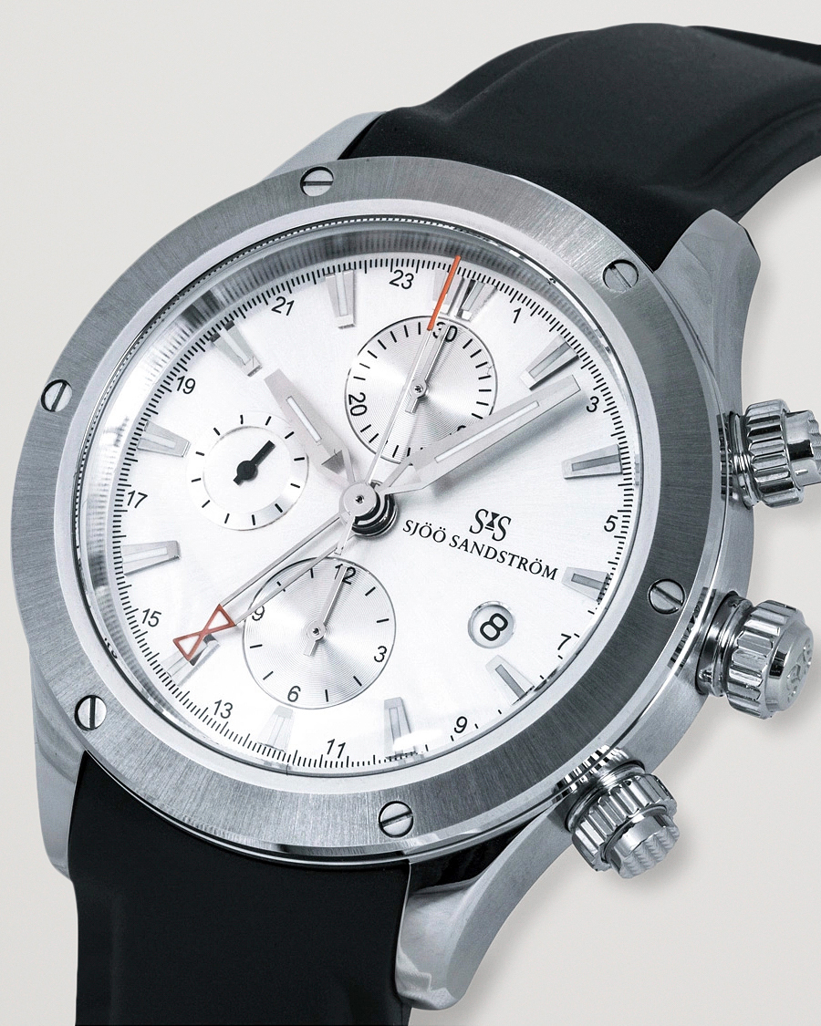 Uomini | Sjöö Sandström UTC Extreme 44,2mm Silver and Black Rubber | Sjöö Sandström | UTC Extreme 44,2mm Silver and Black Rubber