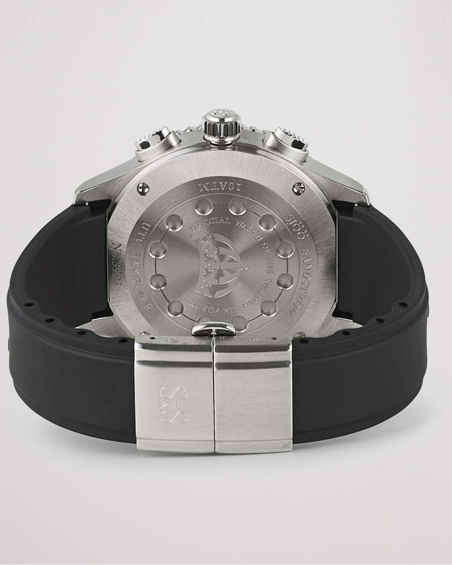 Uomini | Sjöö Sandström UTC Skydiver 44,2mm Black and Black Rubber | Sjöö Sandström | UTC Skydiver 44,2mm Black and Black Rubber
