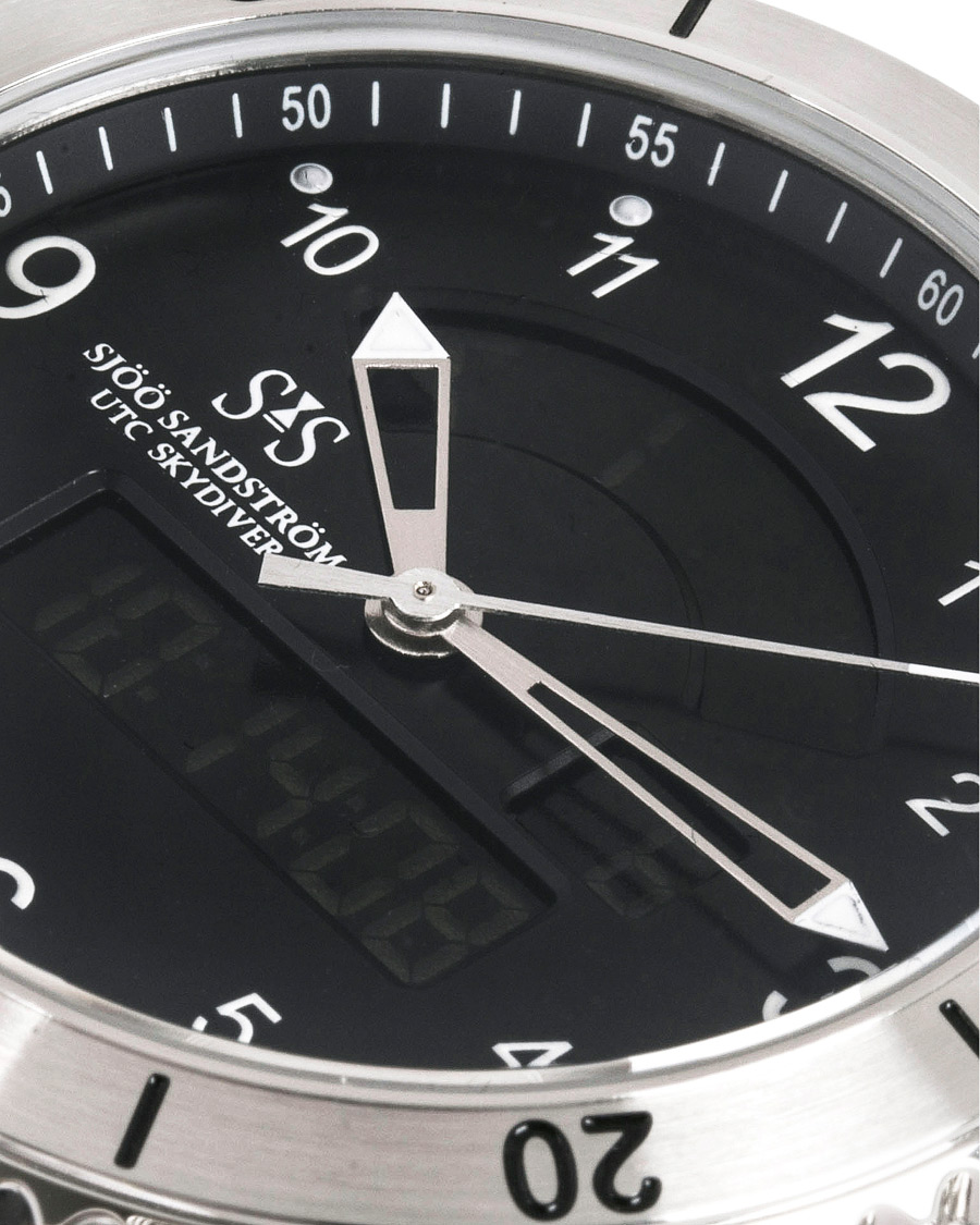 Uomini | Sjöö Sandström UTC Skydiver 44,2mm Black and Black Rubber | Sjöö Sandström | UTC Skydiver 44,2mm Black and Black Rubber