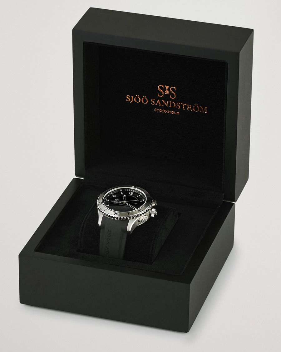 Uomini | Sjöö Sandström UTC Skydiver 44,2mm Black and Black Rubber | Sjöö Sandström | UTC Skydiver 44,2mm Black and Black Rubber