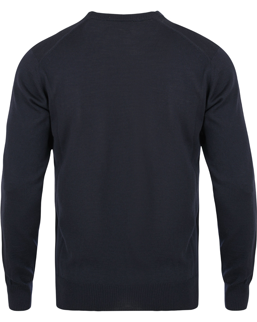 Uomini | Maglieria | AMI | Crew Neck Logo Sweater Navy