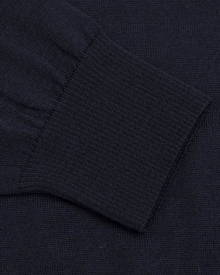 Uomini | Maglieria | AMI | Crew Neck Logo Sweater Navy