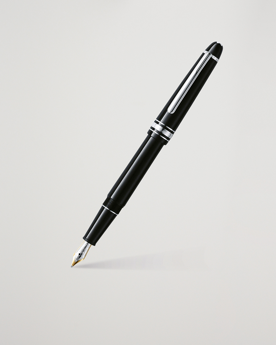 Uomini | Penne | Montblanc | 145 Classique Meisterstück F Fountain Pen Platinum Line
