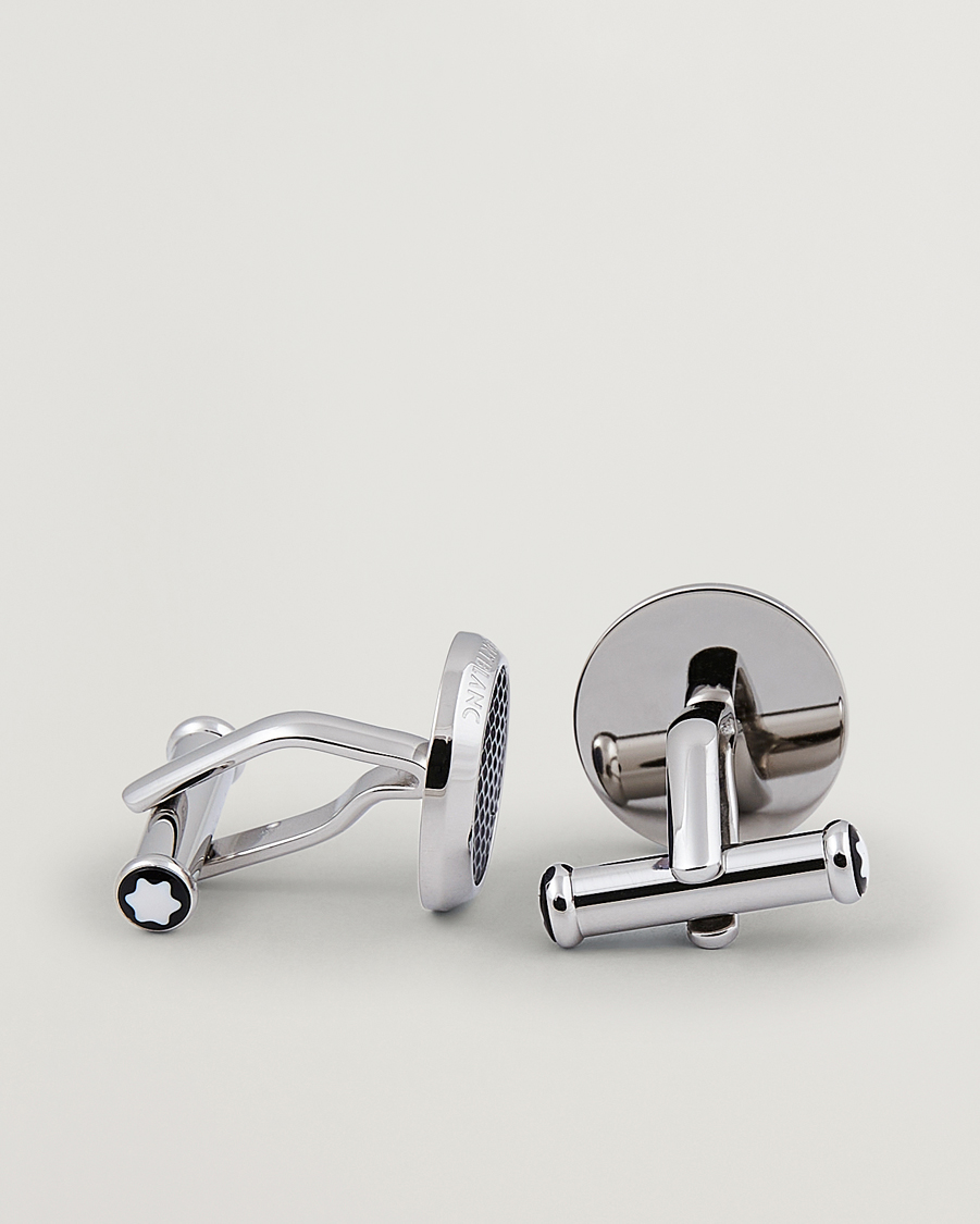 Uomini | Gemelli | Montblanc | Steel Meisterstück Cuff Links Blue