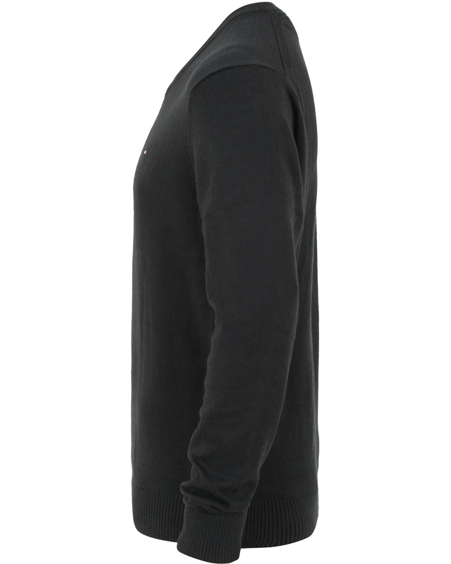 Uomini | Maglieria | Tommy Hilfiger | Pima Cotton/Cashmere V-Neck Pullover Flag Black