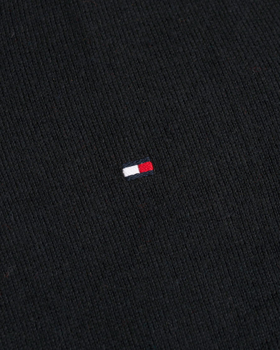Uomini | Maglieria | Tommy Hilfiger | Pima Cotton/Cashmere V-Neck Pullover Flag Black