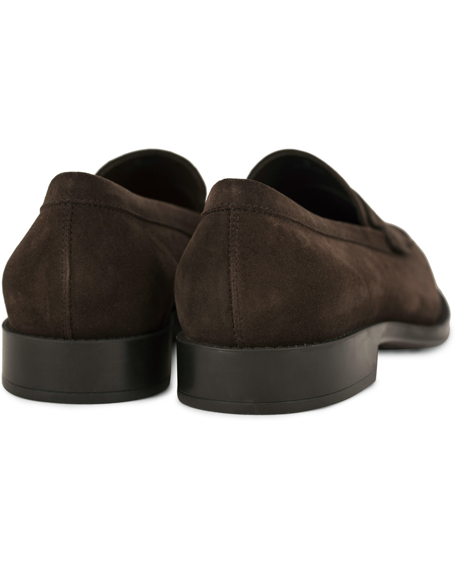 Uomini | Tod's Mocassino Penny Loafers Dark Brown Suede | Tod's | Mocassino Penny Loafers Dark Brown Suede