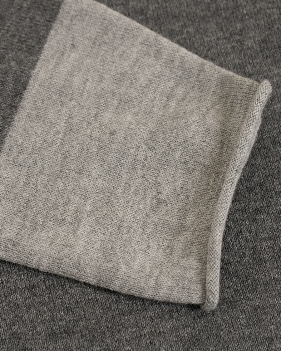 Uomini | Maglieria | Filippa K | Cotton/Merino Roll Edge Sweater Grey Melange
