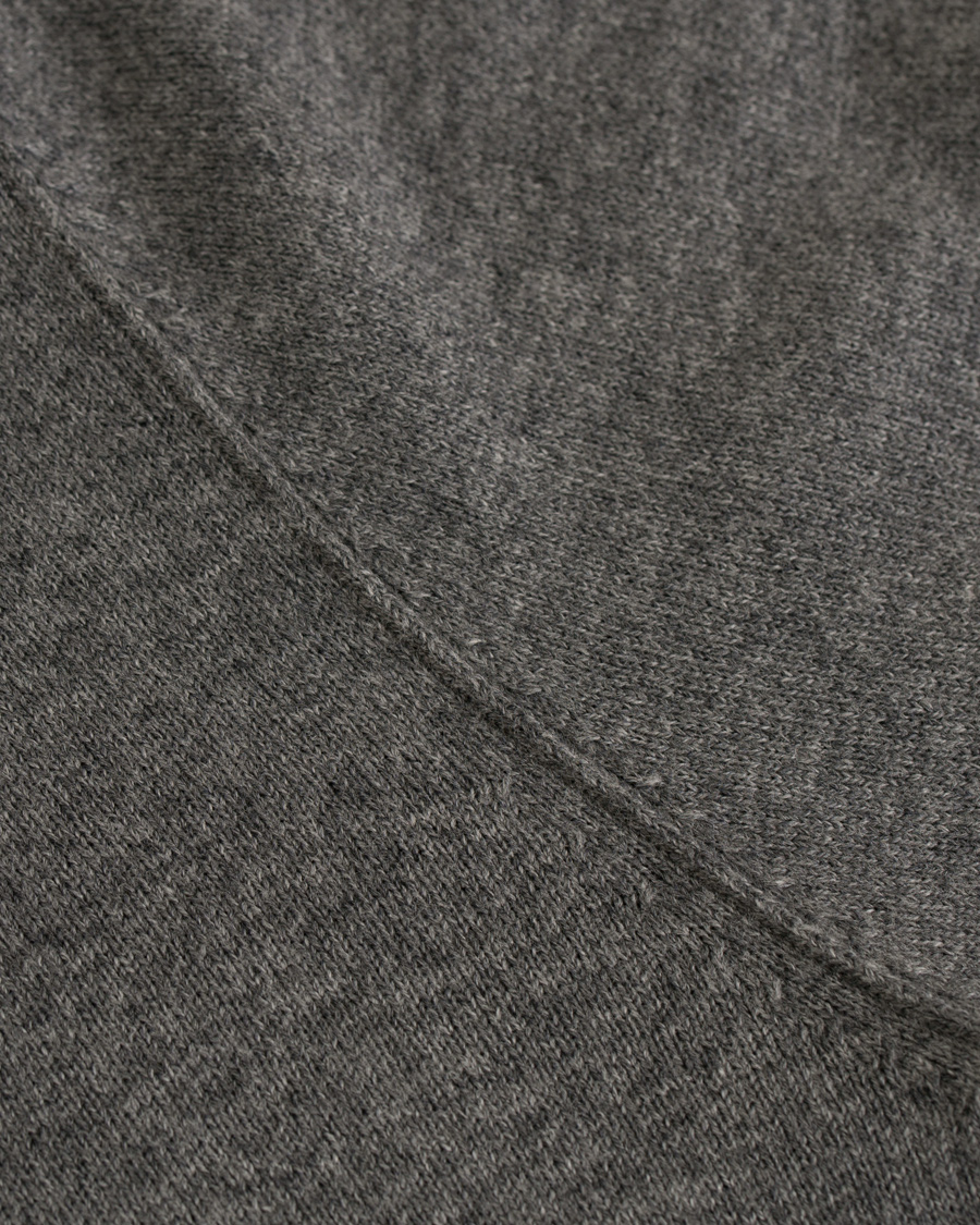 Uomini | Maglieria | Filippa K | Cotton/Merino Roll Edge Sweater Grey Melange