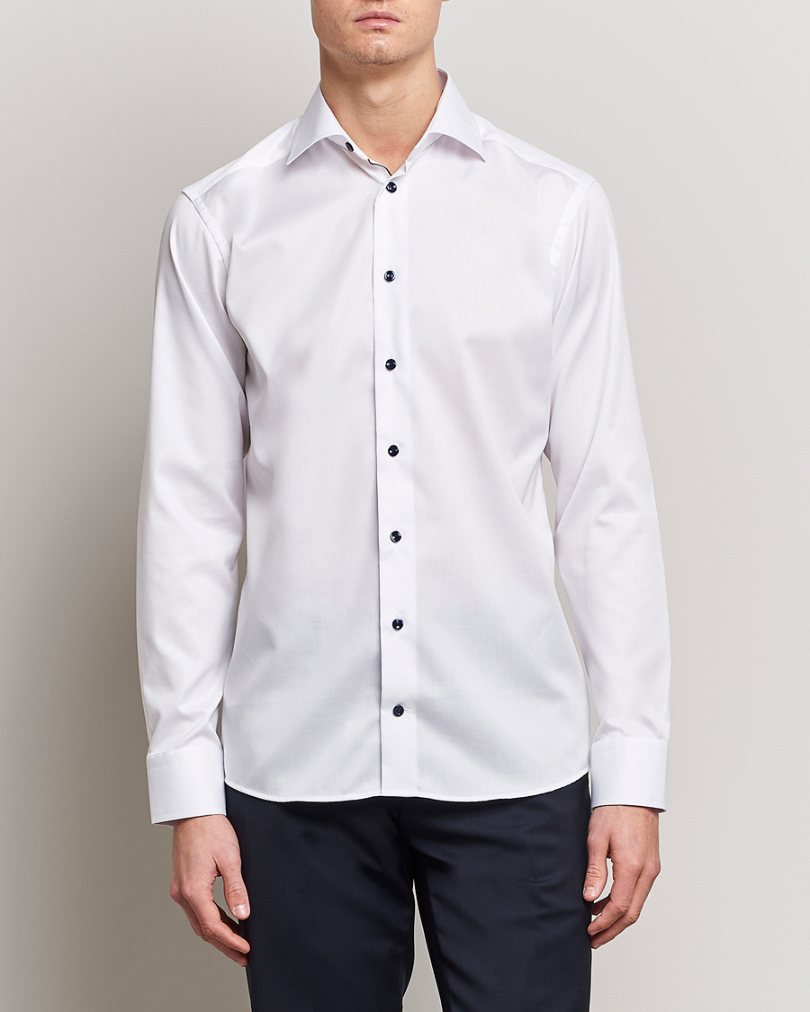 Uomini | Camicie | Eton | Slim Fit Signature Twill Shirt White