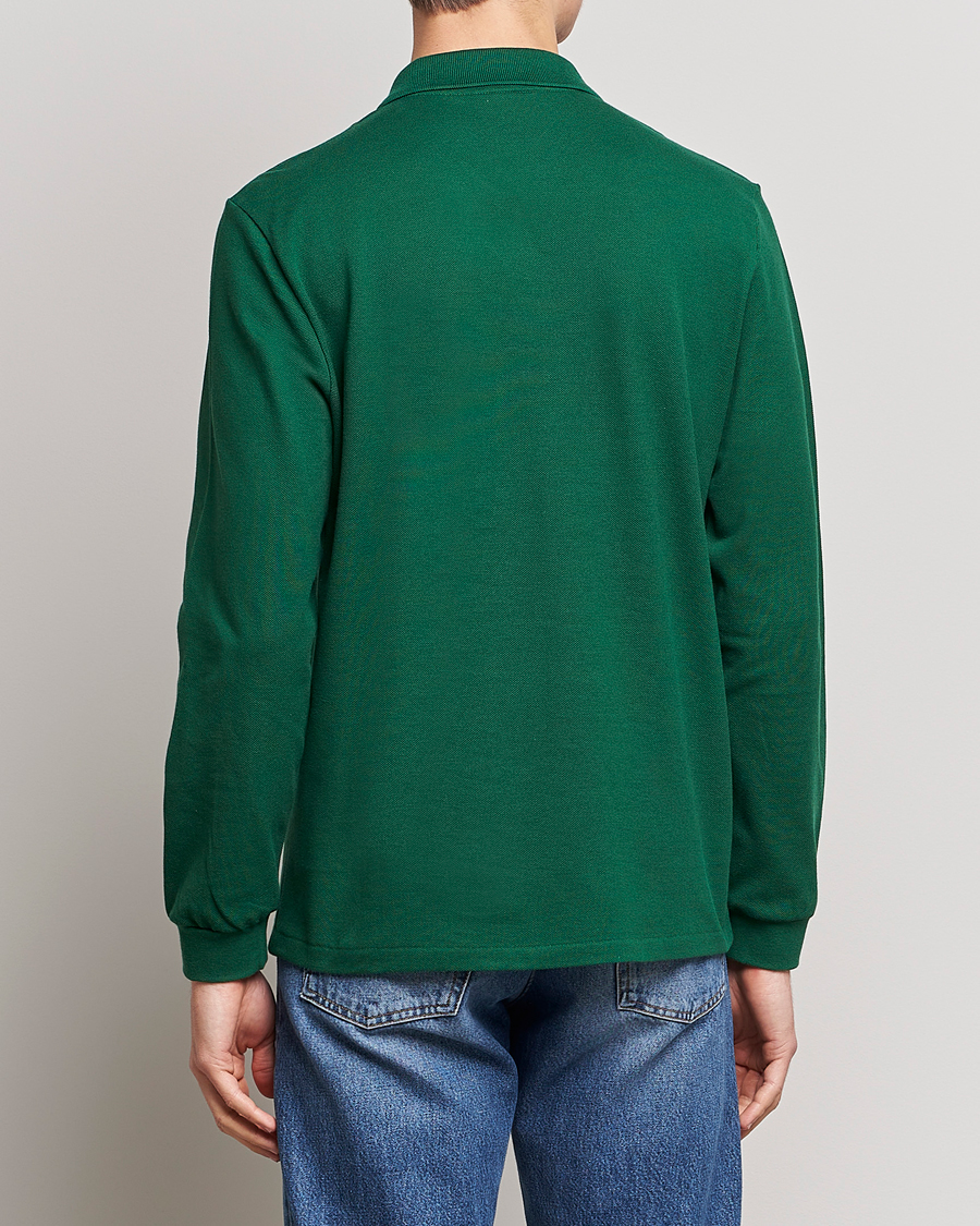 Uomini | Polo | Lacoste | Original Long Sleeve Polo Piké Green