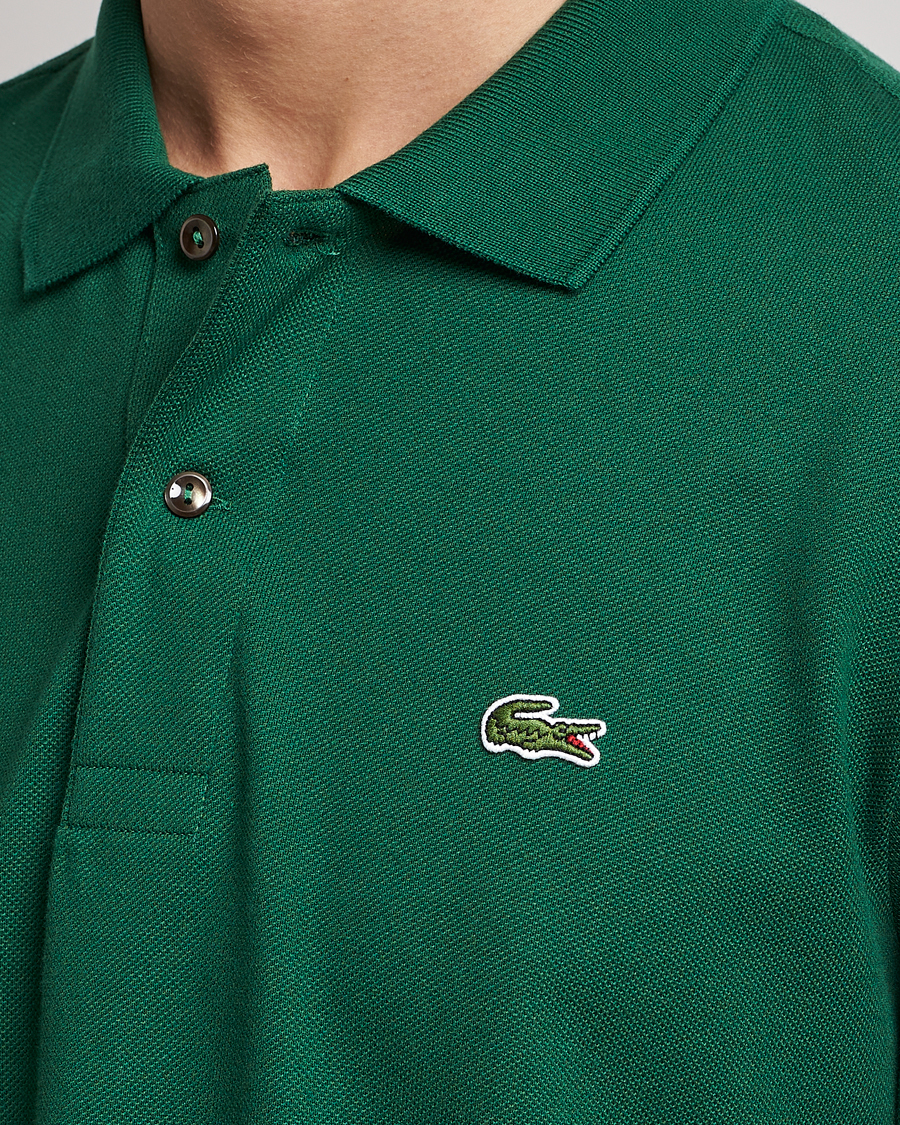 Uomini | Polo | Lacoste | Original Long Sleeve Polo Piké Green