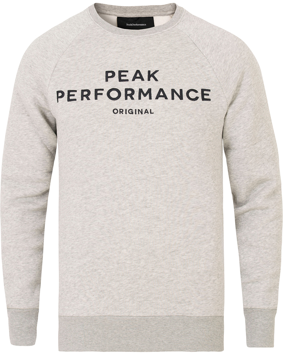 Uomini | Maglieria | Peak Performance | Logo Crew Neck Sweatshirt Grey