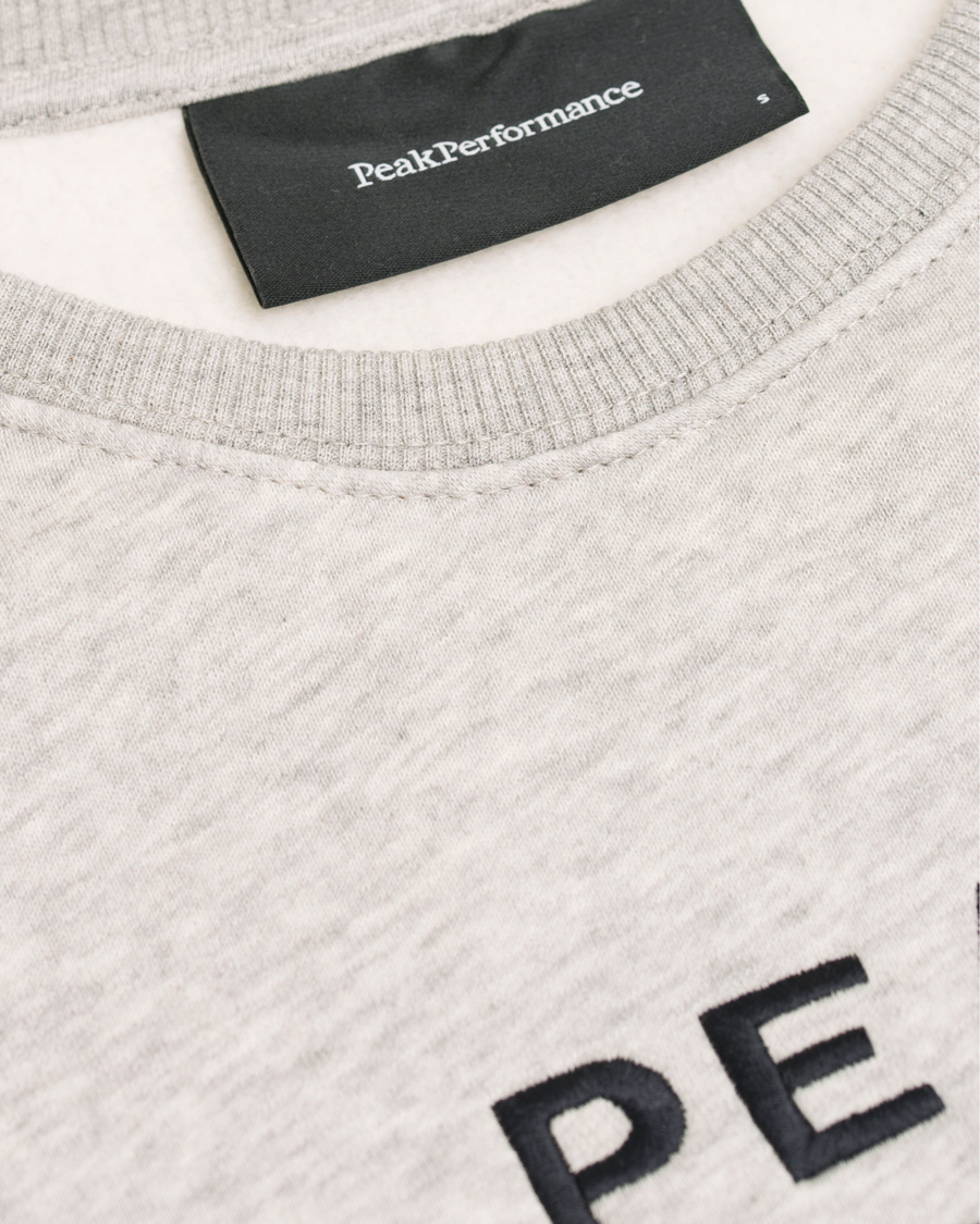 Uomini | Maglieria | Peak Performance | Logo Crew Neck Sweatshirt Grey