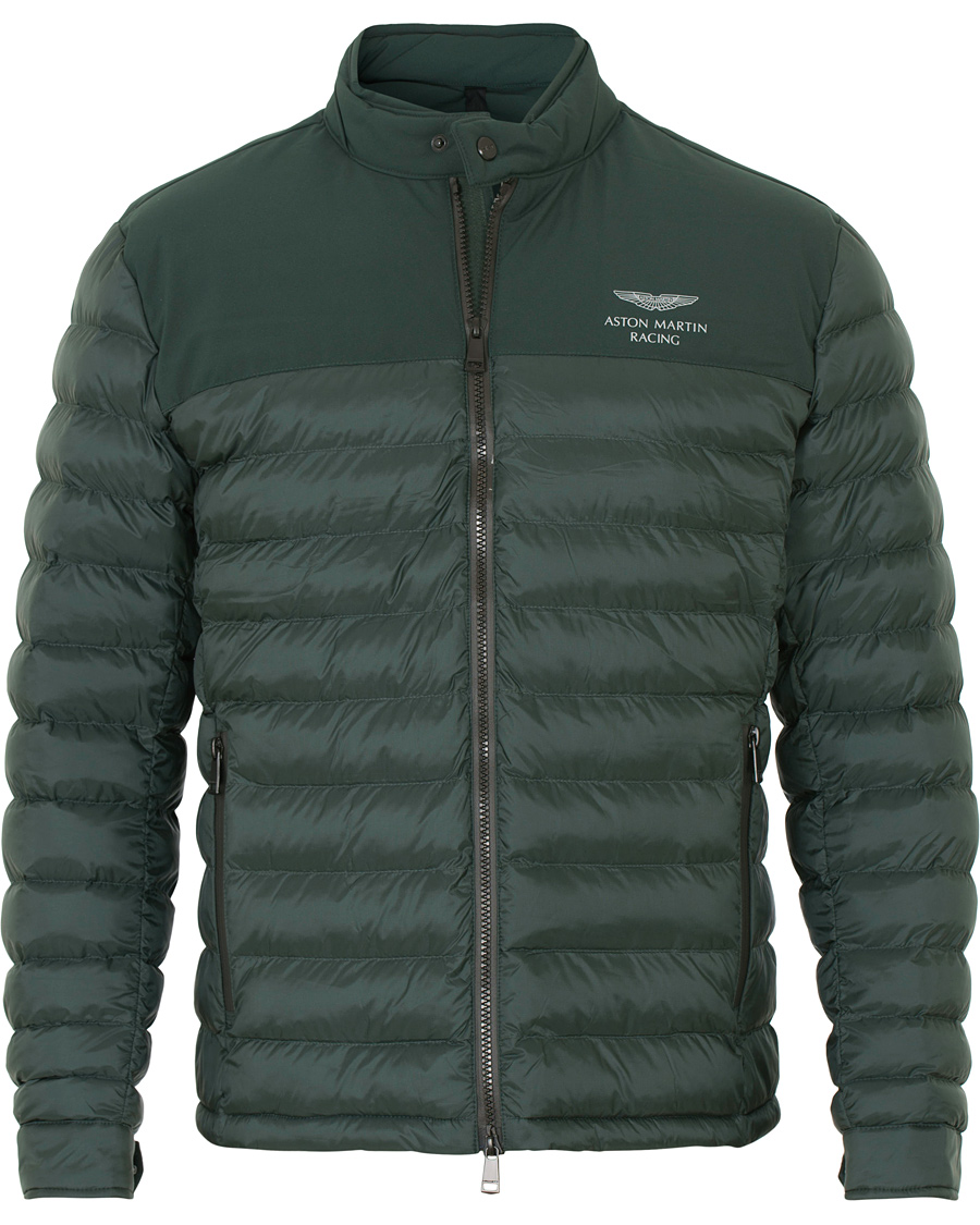 Uomini | Giacche | Hackett | Aston Martin Tech Moto Down Jacket Racing Green