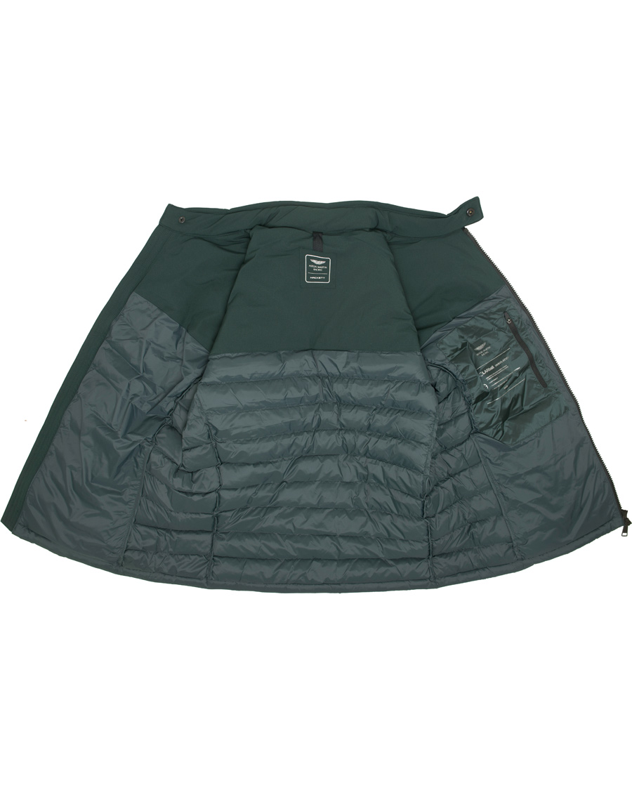 Uomini | Giacche | Hackett | Aston Martin Tech Moto Down Jacket Racing Green