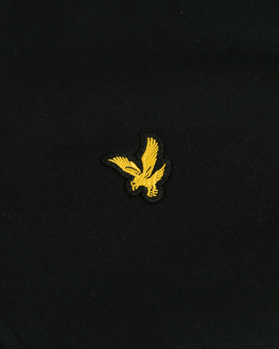 Uomini | Maglieria | Lyle & Scott | Half Zip Hoodie True Black